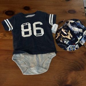 Carter’s 24 month all in one onesie tee,